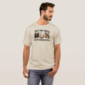 T-shirt Pas de fête comme une fête de camping (Devant entier)