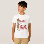 T-shirt Pas de fête jusqu'à Bacon (Devant entier)