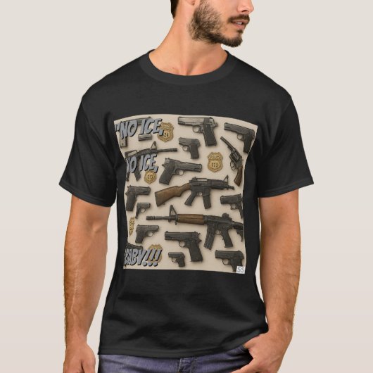 T-shirt Pas de glace, bébé ! ! ! (Anglais) (Devant)