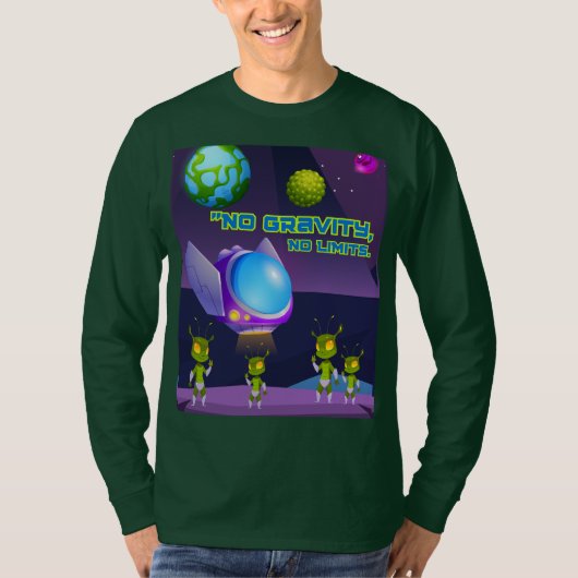 T-shirt Pas de gravité pas de limites (Devant)
