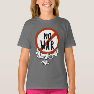 T-shirt Pas de guerre avec la colombe