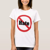 T-shirt Pas de haine (Devant)