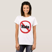 T-shirt Pas de haine (Devant entier)