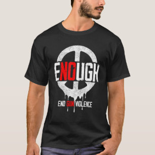 T-shirt Pas de Jour de sensibilisation aux armes à feu Por