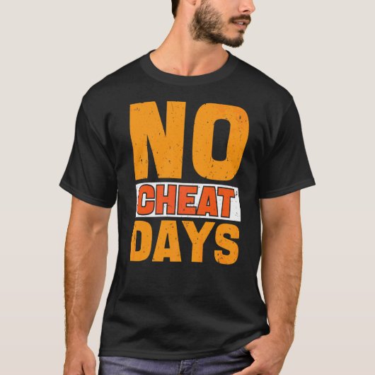 T-shirt Pas de Jours de Cheat Gym Pas de Repas de Cheat Jo (Devant)