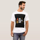 T-shirt Pas de jours de congé - Motivational Fitness Kettl (Devant entier)