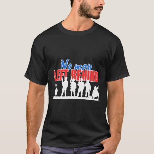 T-shirt Pas de laisser derrière les soldats Bataillon resp (Devant)