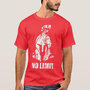 T-shirt Pas De Limite Bête Spartiate Sur Gym Motivation Fi