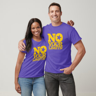 T-shirt Pas De Limites ! Texte Or