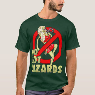 T-shirt Pas de Lot Lizards Mari Cadeau Femme Trucker Funny