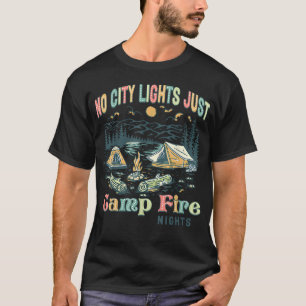T-shirt Pas de lumières de la ville juste des nuits de feu