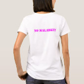 T-shirt Pas de Malarkey (Dos)