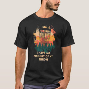 T-shirt Pas De Mémoire De Mon Jeu Disque Golf Papa Blague