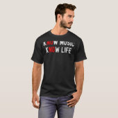 T-shirt Pas de musique ni de vie (Devant entier)