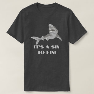 T-shirt Pas de mutilation de requins