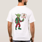 T-shirt Pas de Noël – Style Alien Rebelle (Dos)