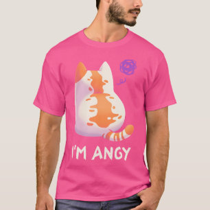 T-shirt Pas De Parler Moi Je M'Angy Angry Kitty Meme Fluff