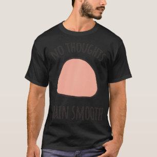 T-shirt Pas de pensées Cerveau lisse Internet drôle Mème S