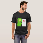 T-shirt Pas de pinceau Carré (Devant entier)