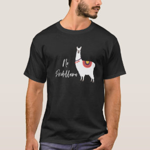 T-shirt Pas De Problama Alpaca Lama Amour Citation Blague