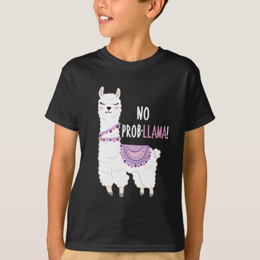 T-shirt Pas de problème Llama (Devant)