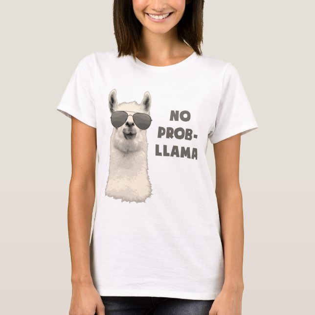 T-shirt Pas de problème Llama (Devant)