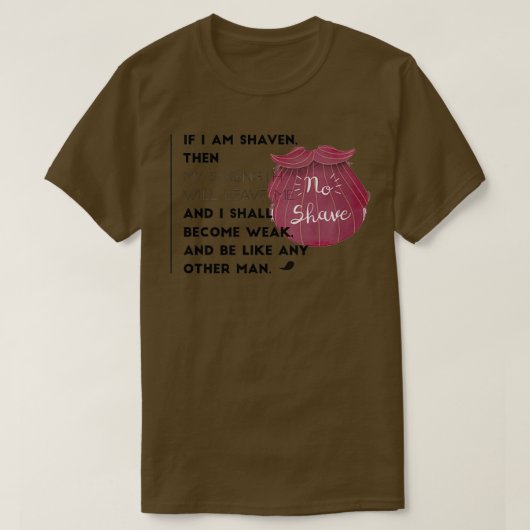 T-shirt Pas de rasage 4 (Design devant)
