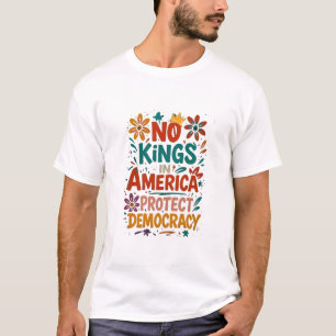 T-shirt Pas de roi en Amérique Démocratie américaine