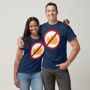 T-shirt PAS DE ROIS ! Anti-Trump Dark (ajoutez votre texte