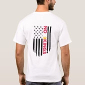 T-shirt Pas de rois – Conception de couronne à typographie (Dos)