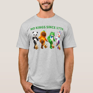 T-shirt Pas de rois depuis 1776 Couronne drôle de kick fun