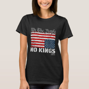 T-shirt Pas De Rois En Amérique Distress Drapeau À L'Arriè