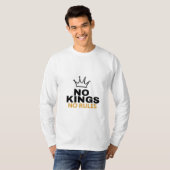 T-shirt Pas de rois, pas de règles, conception graphique d (Devant entier)