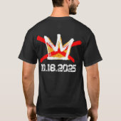 T-shirt Pas de rois Protestation-2025 (Dos)
