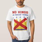 T-shirt Pas de rois protester résister (Devant)