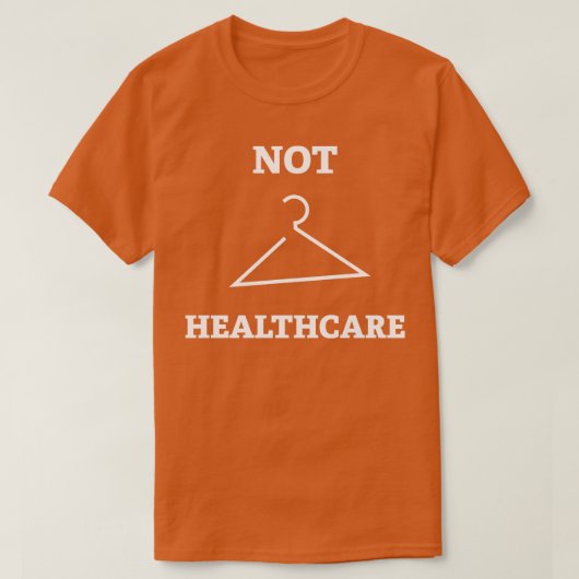T-shirt Pas de soins de santé (Design devant)