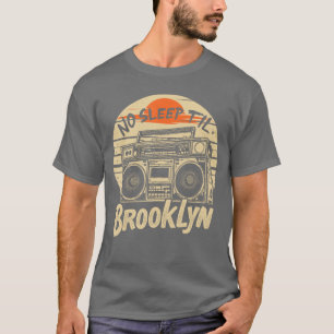 T-shirt Pas de sommeil Brooklyn Rétro Boombo Musique vinta