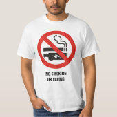 T-shirt Pas de tabac ou de clapet (Devant)