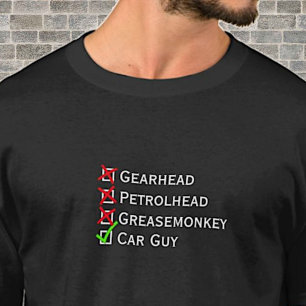 T-shirt Pas de tête d'engrenage Petrolhead Greasemonkey Ti