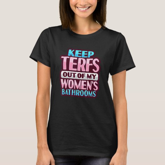 T-shirt Pas de trans-féminisme Trans Terfs (Devant)