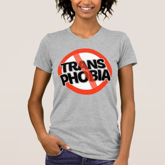 T-shirt Pas de transphobie (Devant)