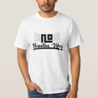 Pas de vibrations négatives Image graphique noire