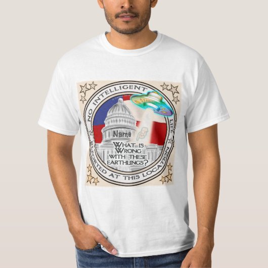 T-shirt 'Pas de vie intelligente' (Devant)
