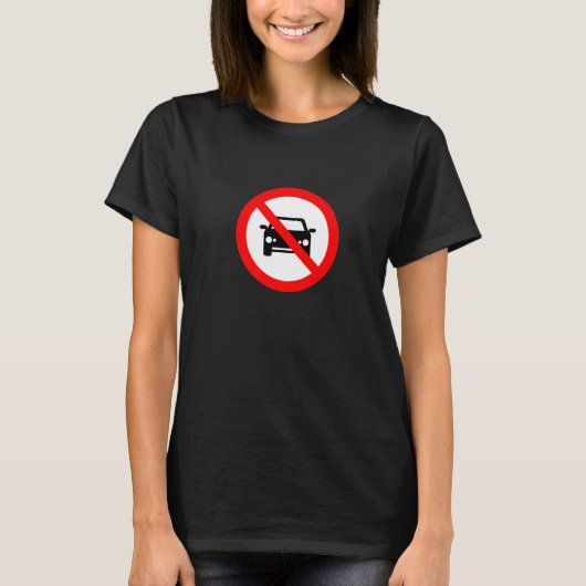 T-shirt Pas de voitures (Devant)