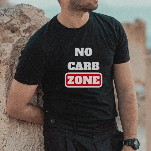 T-shirt Pas de zone carb (100% CARNIVORE)