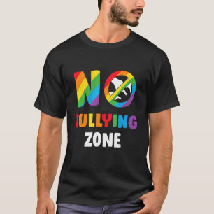 T-shirt Pas de zone d'intimidation Sensibilisation à la vi