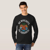 T-shirt Pas d'échouages Pas de progrès Drôle de surf Surfi (Devant entier)