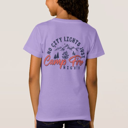T-Shirt Pas D'Éclairage De Ville, Juste Des Nuits De Feu D (Dos)