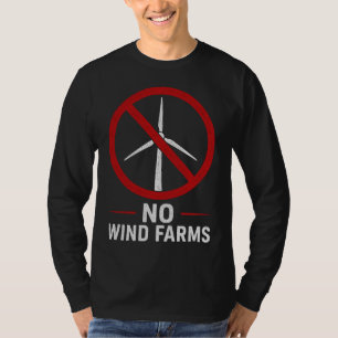 T-shirt Pas d'éoliennes - Pas de parcs éoliens