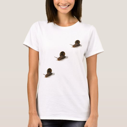 T-shirt pas d'escargots (Devant)